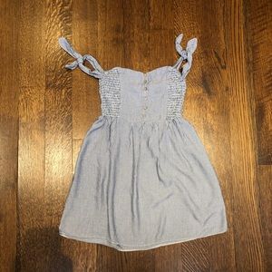 American Eagle Blue Stripped Off-The-Shoulder Corset Style Sundress Size Small